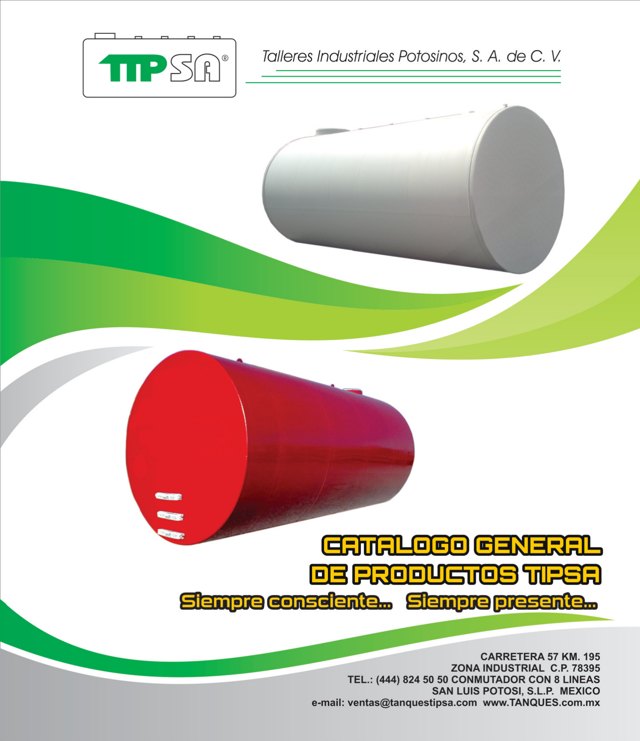 Portada del Catálogo general de productos TIPSA